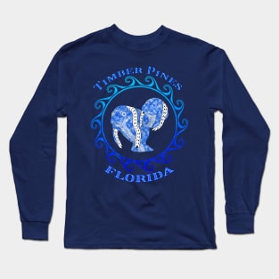 Timber Pines Florida Vacation Tribal Manatees Long Sleeve T-Shirt